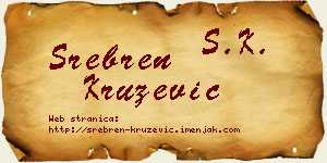 Srebren Kružević vizit kartica